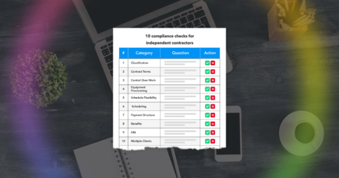 10 compliance checks for independent contractors