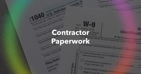 What contractor paperwork do I need?