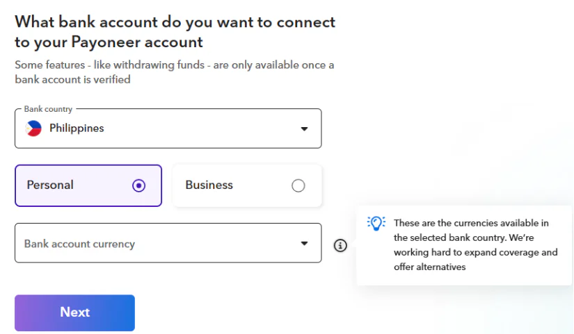 Get Paid Globally: How to Open a Payoneer Individual Account in the Philippines - image 335 image 335