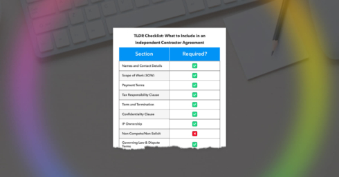 What to include in an independent contractor agreement?
