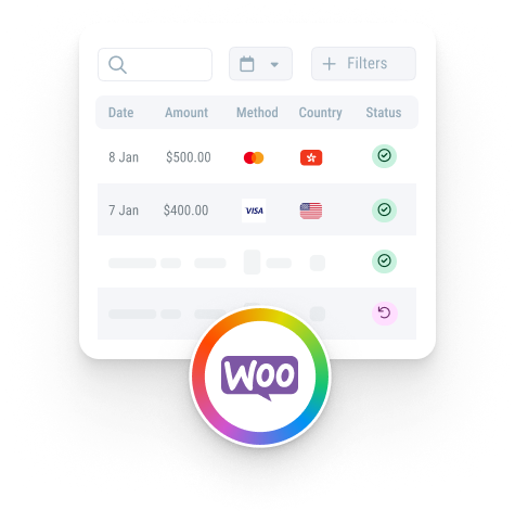 woocommerce steps image with logo mobile